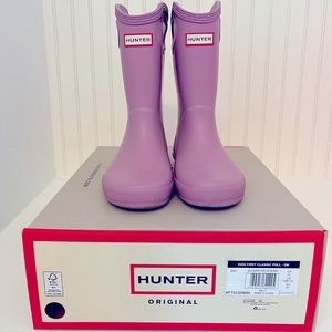 Girls Purple Hunter Boots